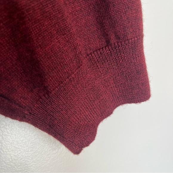 Covington Men's Long Sleeve Merino Wool Blend Sweater Red Size XL - Picture 2 of 9